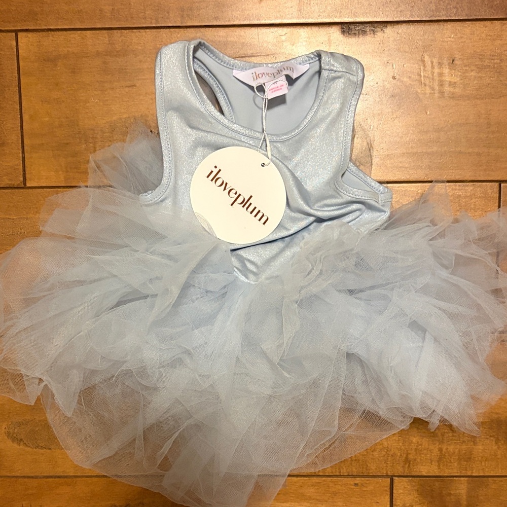 New! Iloveplum Kids Light Blue Tutu Costume
